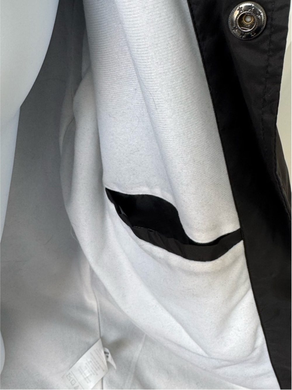 Men’s Hustler Black Windbreaker Jacket with Back Logo - Picture 4 of 5